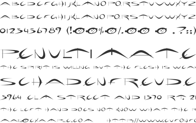 Holiday Hardcore font preview