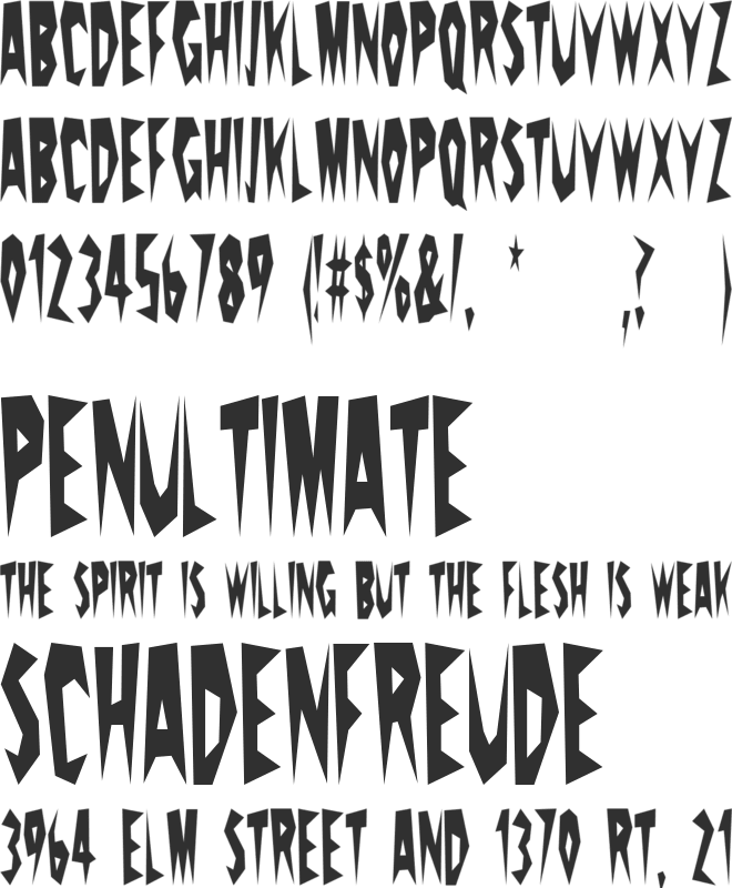 PricklyPear font preview