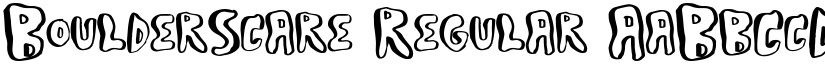 BoulderScare Regular font