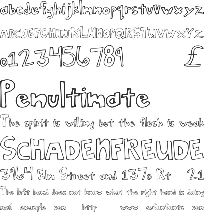 SquareDeal font preview