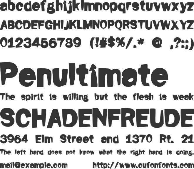 Fati font preview