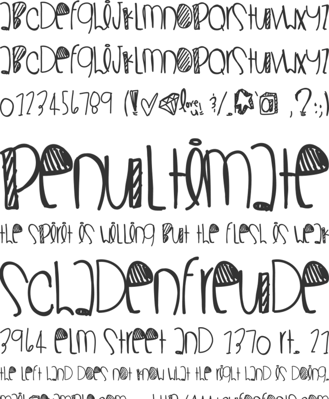 Superwoman font preview