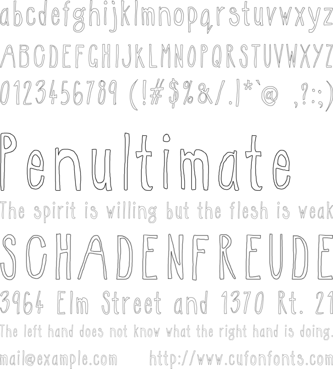 WS Egg font preview