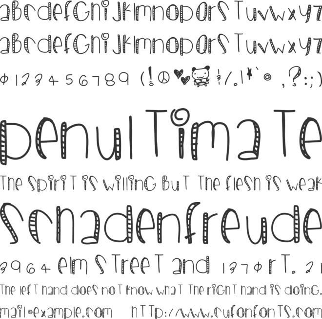 SugarPie font preview