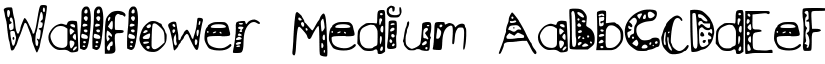 Wallflower Medium font