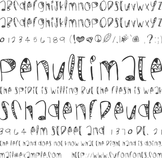 WildCrazy font preview