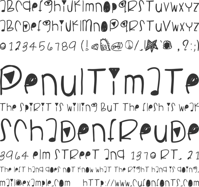 PancakesPlz font preview