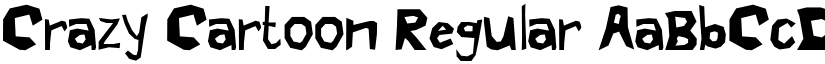 Crazy Cartoon Regular font