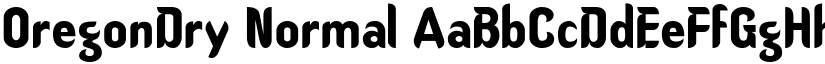 OregonDry Normal font