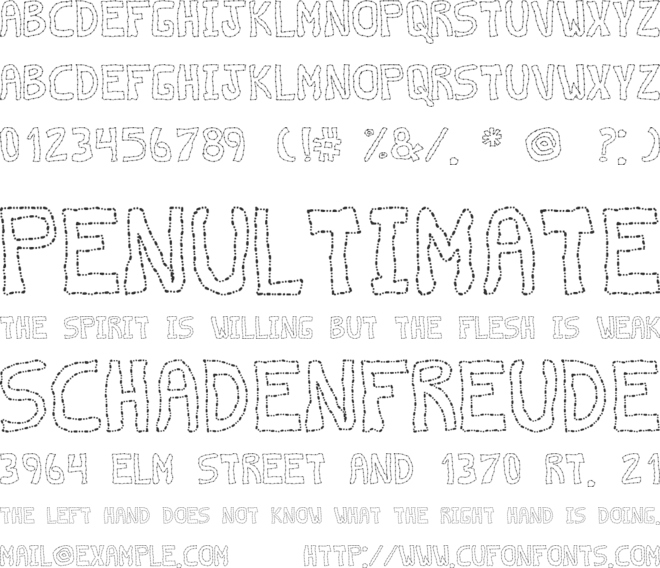 discontinuo tfb font preview