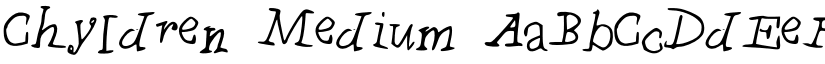 Chyldren Medium font