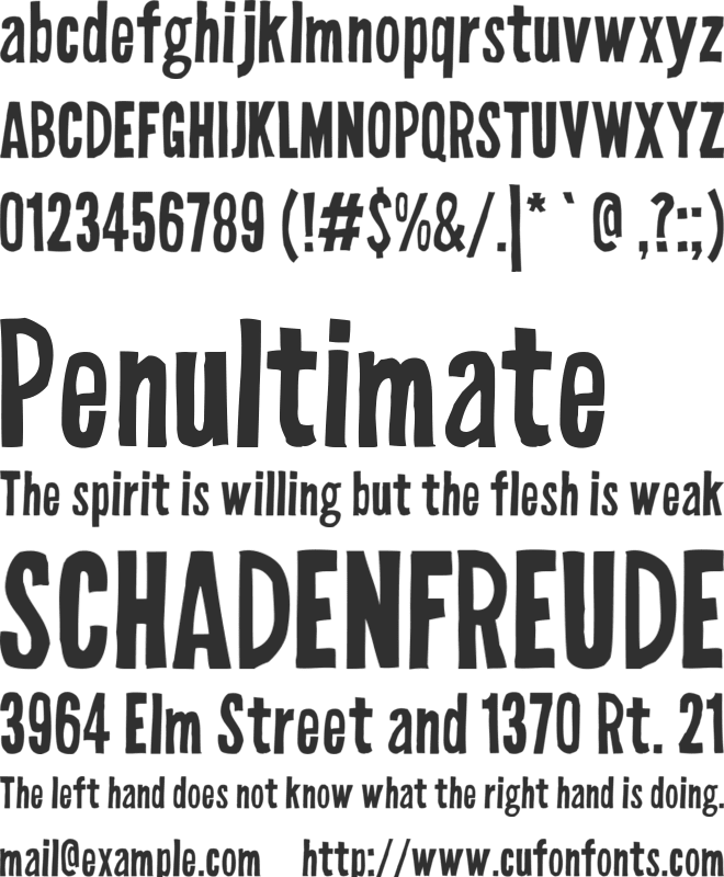 Spidola font preview