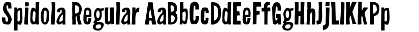Spidola Regular font
