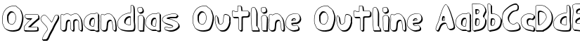 Ozymandias Outline Outline font