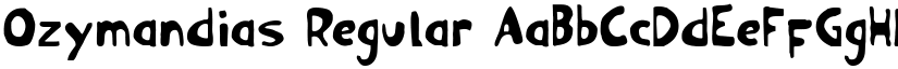 Ozymandias Regular font