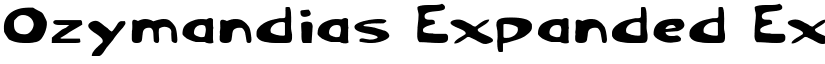 Ozymandias Expanded Expanded font