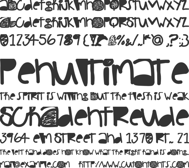 PinkDolphin font preview