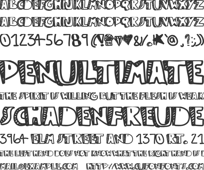 Guestservice font preview