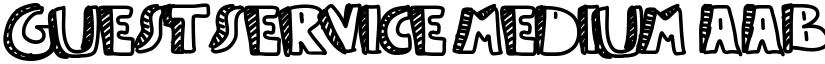 Guestservice Medium font