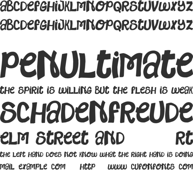 Minds Alike font preview