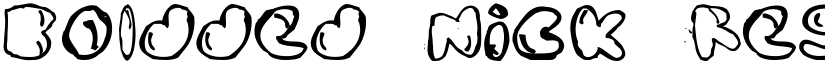 Boldded Nick Regular font