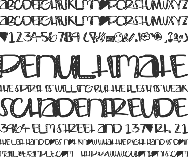Bombay font preview