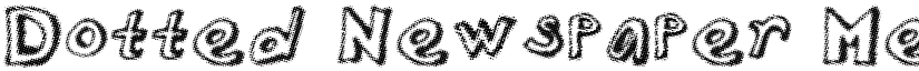 Dotted Newspaper Medium font