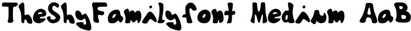 TheShyFamilyfont Medium font