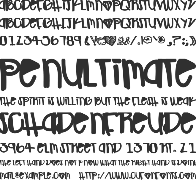 OhGawd font preview