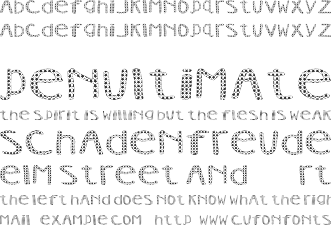 AEZ Vanity font preview