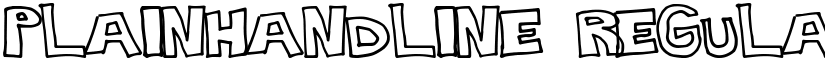 PlainHandline Regular font