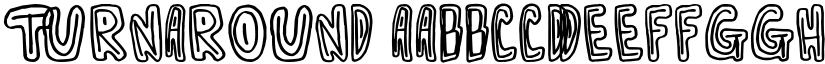 Turnaround font