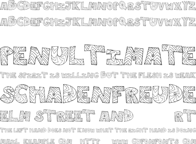 RightWay font preview