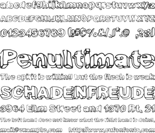 FourthDimension font preview