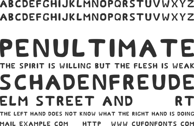 Ok Coral font preview