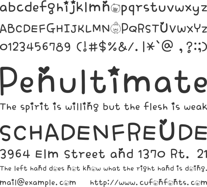 Homekorro font preview