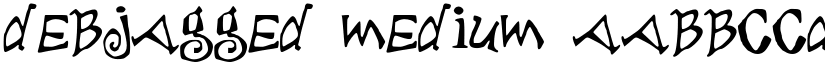 debjagged font download