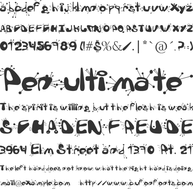 alien language font preview