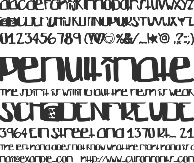 DontLike font preview