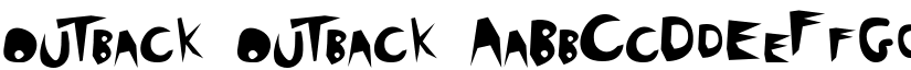 outback outback font