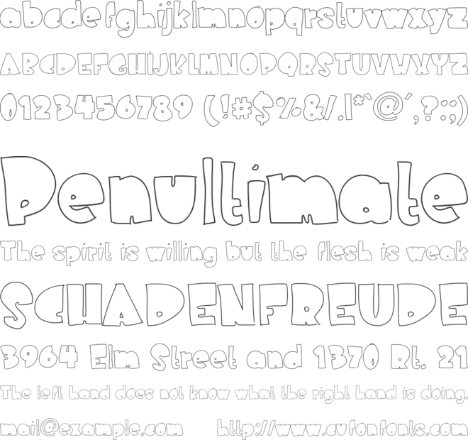 NederlandFantasy font preview