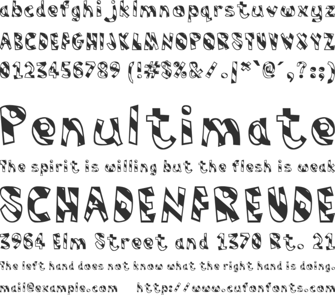 Humbug font preview