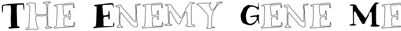 The Enemy Gene Medium font