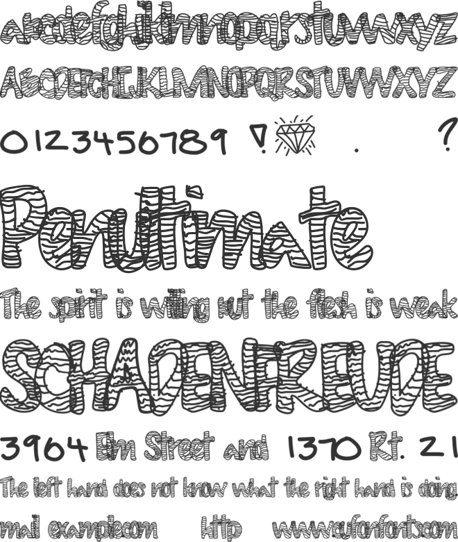 DiamondLife font preview