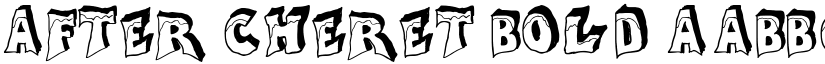 After Cheret Bold font