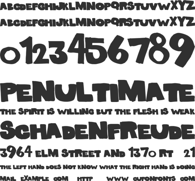 SolidMarker font preview