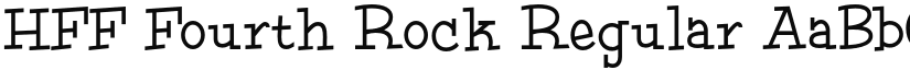 HFF Fourth Rock font download