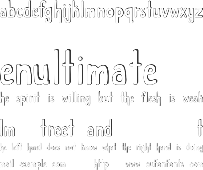 Childlike Wonder font preview