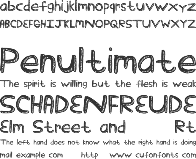 Stick Tickle font preview