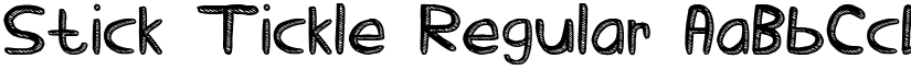 Stick Tickle Regular font